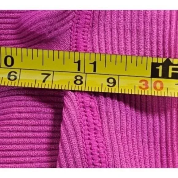 J. Crew SculptStretch Womens M High Rise Ribbed Pink Bike Shorts - Picture 7 of 11